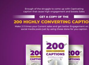 Sales captions