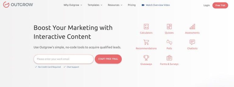 Outgrow As a Marketing Tool For Boosting Leads, Engagements And Conversion 