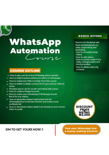 The WhatsApp Automation Course