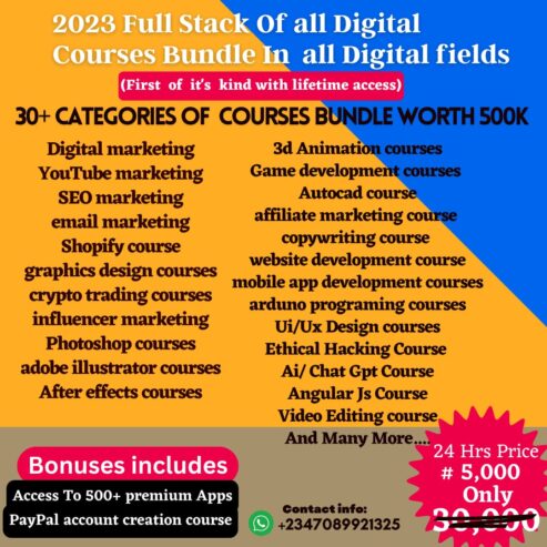 2023 MOST COMPLETE DIGITAL COURSES