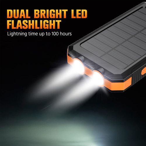 YELOMIN 10000mAh Solar Portable Power Bank On Jumia
