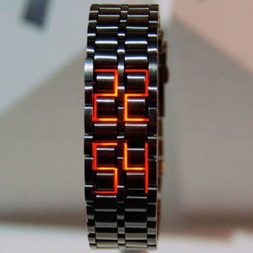 Black Full Metal Digital Lava Wrist Watch- Unisex On Jumia Nigeria.