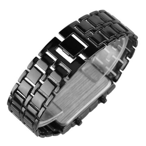 Black Full Metal Digital Lava Wrist Watch- Unisex On Jumia Nigeria.
