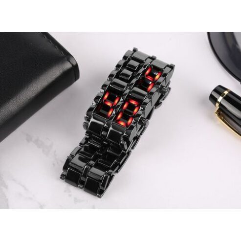 Black Full Metal Digital Lava Wrist Watch- Unisex On Jumia Nigeria.